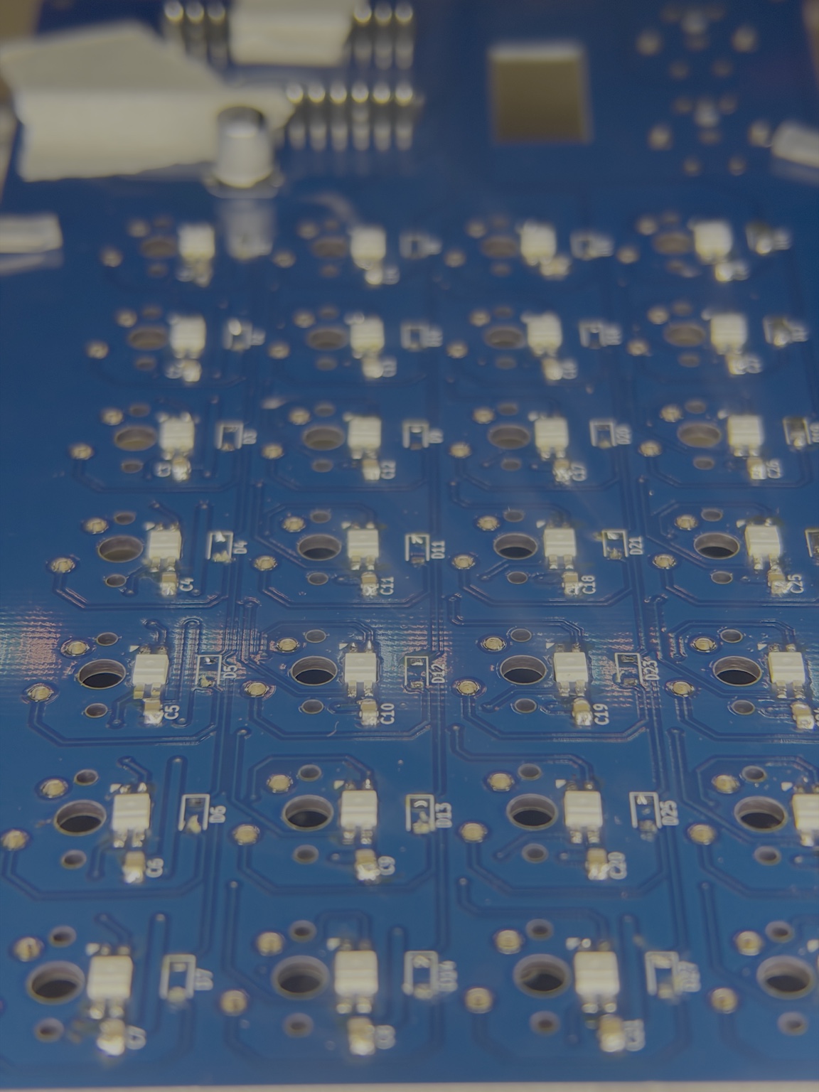 Voyager PCB assembly closeup